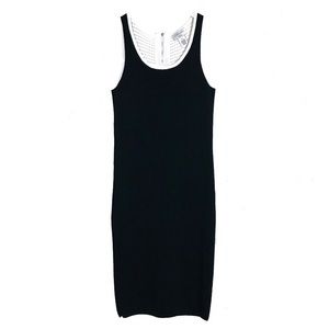 CARMEN MARC VALVO Black & White Cocktail Dress